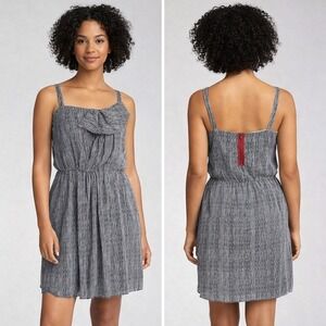 Rachel Roy Striped Dress Sleeveless Exposed Zip Sweetheart Pockets Large 12/14